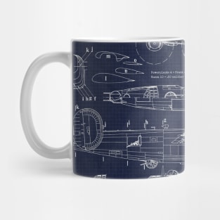 B24 Liberator Blueprint Mug